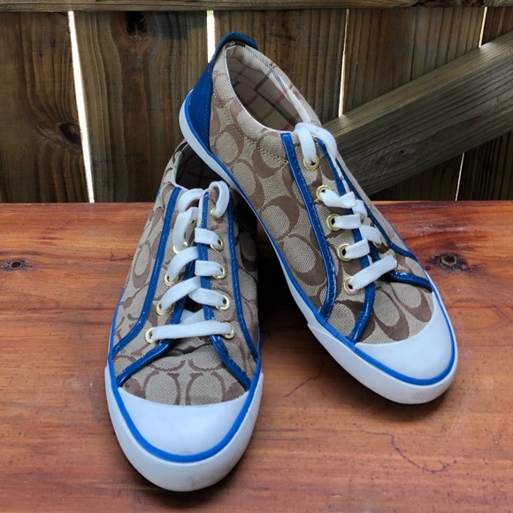 Coach Shoes - Coach Barrett Signature Logo Sneakers 8B